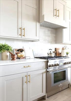 10 Pack Brushed Brass Cabinet Pulls 3.75 Inch(96mm) Kitchen Cabinet Handles Solid Zinc Alloy Cabinet Hardware Drawer Pulls - color: Brushed Brass, size: 3.75" Hole Center