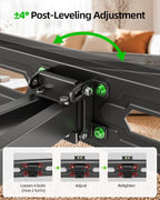 USX MOUNT TV Wall Mount for 32-74 inch Flat Screen/LED/4K up to 110lbs, Full Motion TV Mount Bracket with Swivel & Tilt Articulating Dual Arms, Max VESA 400x400mm, Fits 12/16" Wood Studs - size: 32-74inch