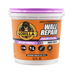 GORILLA High Performance Wall Repair, 32 oz Tub, Dries White - size: 32 Ounce (Pack of 1)