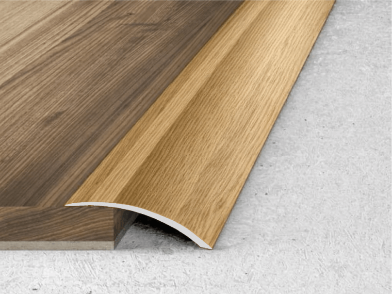 41mm Aluminium Wood Effect Self Adhesive Door Threshold Ramp A48