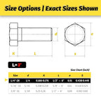 16 Sets 1/4-20x3 Bolt and Nut Set, Flat & Lock Washers Included,64PCS - size: 1/4-20x3" 16sets