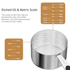 1PCS 1CUP(237ml) Dog Cat Food Scoop, Measuring Cup with Inner Scale - size: 1 cup