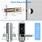 UMIKSMART WiFi Smart Door Lock with Camera, Fingerprint Keypad, App Control - color: Nickel