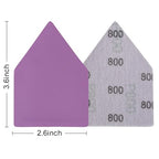 800 Grit Sandpaper, Triangle Sanding Sheets, Fits Milwaukee M12 Fuel Sander - style: 800 Grit