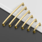 Amerdeco 10 Pack Brushed Gold Cabinet Pulls 5" - color: Brushed Gold, size: 5" hole center