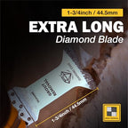 TOLESA Diamond Oscillating Saw Blades Mixed Set for Grout Removal, 5-Pack - size: 5 PCS