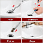 HARFINGTON Drain Augers 6 Ft Stainless Steel Flexible Plumbing Auger Hair Drain Cleaner Tool Toilet Auger Clog Remover Tool for Kitchen Bathroom Shower Sink Toilet Bathtub, Black - color: Black, size: 1.8m