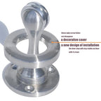 Solid Mental Magnetic Door Stop, Wall Mounted, Silver, 2 Pack - color: Silver