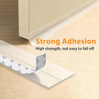 36 Ft Weather Stripping Door Seal Strip Tape,Silicone Door Draft Stopper,Self Adhesive Shower Door Bottom Seal and Door Insulation Strip for Door Frame Windows and Glass Gaps (Transparent, 45mm) - size: 1.8 in x 36 ft