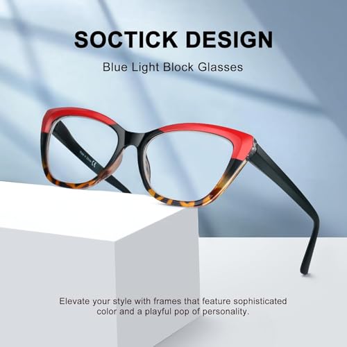 3 Pack Oversized Reading Glasses for Women with Spring Hinge - color: 4 Pack Mix C2*