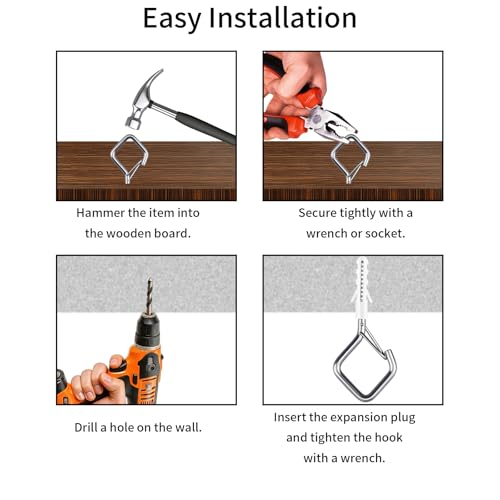 88 Pcs 304 Stainless Steel Ceiling Hooks for Plants & Lights - size: 88PCS
