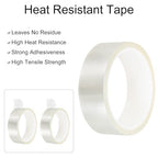uxcell Clear Heat Tape, 1 Roll 30mmx33m 108ft High Temperature Heat Resistant Tape for Sublimation,Heat Vinyl Press,Heat Transfer, Circuit Board, No Residue - color: Clear, size: 30mmx33m