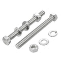 15 Sets 1/4-20x4 Bolt and Nut Set, Flat & Lock Washers Included,60PCS - size: 1/4-20x4" 15sets