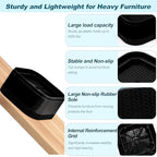 12 Pack Furniture Risers Adjustable Bed Risers Heavy Duty Stackable