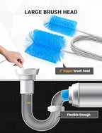 SARDVISA 66 Inch Drain Cleaning Brush, Flexible Long Pipe Cleanner Tool - size: Large clean brush