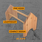 SE Mini Wood Pliers Rack - Pine Wood Dowels Rack - Mini Tool Organizer - Tool Free Assembly - WI-PS6