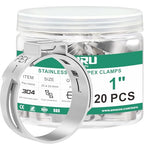 OURU 20PCS 1 Pex Crimp Rings, 304 Stainless Steel Pex Fittings - size: 1" × 20PCS