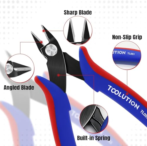 2-Piece Electrician's Pliers Set Professional Wire Stripping Tool - color: Flush Cutter+wire Stripper