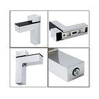 4 Pcs Adjustable Wood/Glass Floating Shelf Brackets Wall Mount (Polished Chrome) - size: Polished Chrome-4pcs