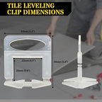 Reli. Tile Spacers 1/8 Inch 1200 Pcs | Lippage Free Tile Leveling Clips