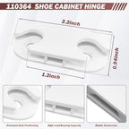 Shoe Cabinet Hinge and Stopper Replacement Part #110364 and #116713 - size: 110364 and 116713 (2 Pack)