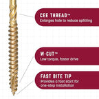 GRK Fasteners R4™ #9 x 2 Multi-Purpose Framing Screws, 110 PCS (2-PK) - size: #9x2" 220 count