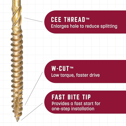 GRK Fasteners R4™ #9 x 3-1/8" Multi-Purpose Framing Screws, 1900 PCS - size: #9x3-1/8" 1900 count
