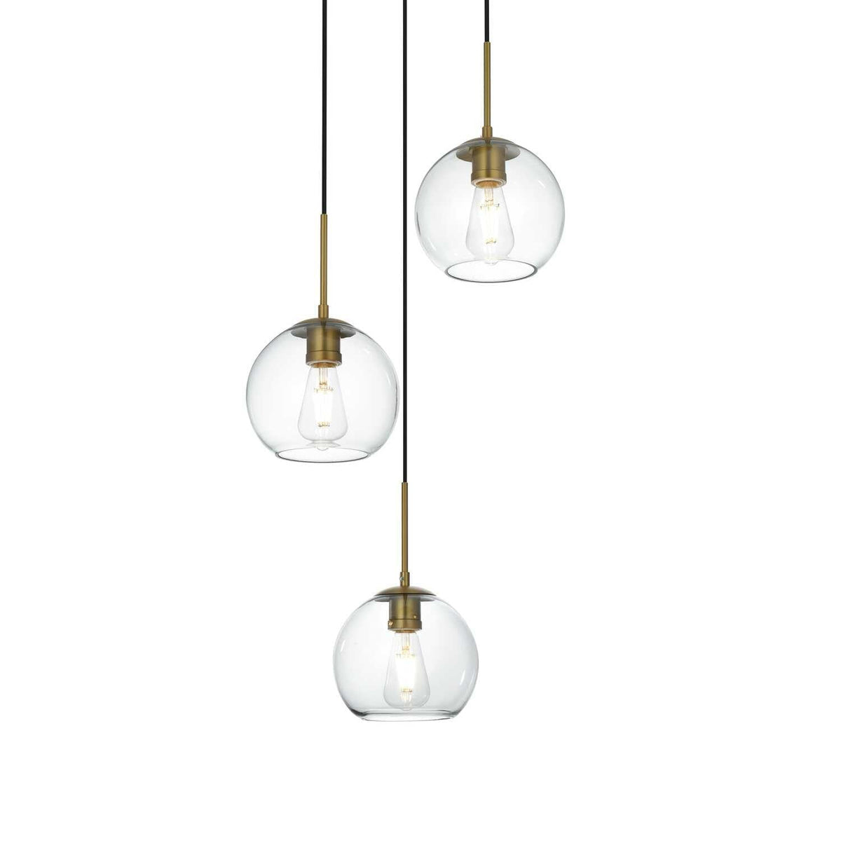Open Box - Elegant Lighting LD2208SG - Pendants Indoor Lighting