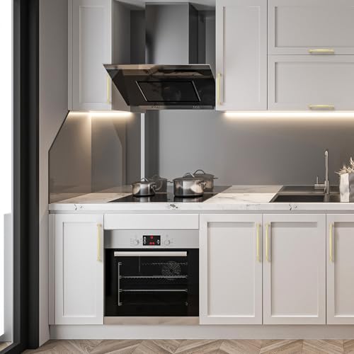 HOME EDIT Brushed Gold Cabinet Handles 5 Inch Pulls 10 Pack - color: Brushed Gold, size: 5 inches Hole Center