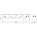Open Box - Z-Lite 483-5V-BN - Bathroom Fixtures Indoor Lighting