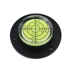 Round Bubble Level Circular Bullseye Spirit Level With Positioning Hole Measuring Instrument tools 50x13mm (black-green)