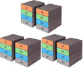 Romeda 24-Pack Sanding Sponge, Four Grits Per Pack 60/80/120/220, Washable and Reusable Handmade Sandpaper Block, Drywall Sandpaper Blocks for Wooden Drywall Sheetrock and Metal Glazing - color: 60/80/120/220 Grits, size: 24-Pack