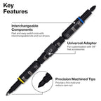 Klein Tools 32500HD Multi-Bit Screwdriver/Nut Driver, Impact Rated 11-in-1 Tool with Phillips, Slotted, Square and Torx Tips