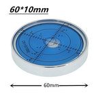 Horizontal Bubble Cardan Level - High Precision Round Bubble Spirit Level Accuracy 15'/2 Diameter 60X10mm (Noctilucent)