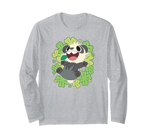 Pokémon - Pancham Shamrocks Collage Long Sleeve T-Shirt