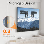 Ultra Slim TV Mount Slim Fit Wall Mount for 43 to 85 inch 2021 Samsung Neo QLED, Q SeriesTVs, Crystal UHD TVs, The Frame TV (excluding Q80A, AU7000), Hold up to 132 lbs, Max VESA 1200x800