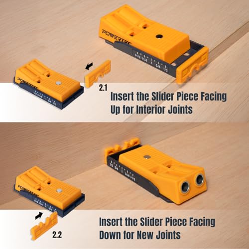 POWERTEC 72495 Twin Pocket Hole Jig Kit for Woodworking - Pocket Hole Screw Jig w/Drill Bit, Driver Bit, Hex Key, Stop Collar & 200 PK Pocket Hole Screws, Pan-Head, #2 Square Drive, 1" Coarse Thread - style: TwinPocket Hole Jig Kit w/ 1" Screws (200PK)