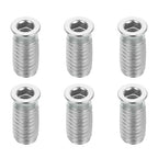 MECCANIXITY 6Pcs Threaded Inserts Nuts, M6x25mm Hex Socket Drive Nut Inserts for Wood - 304 Stainless Steel Screws Furniture Screw in Nuts Bolt Fastener Connector Wood - size: M6x25mm