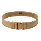 Security EMS EMT Firefighters Work Belt 2" Wide Camping Hiking Utility Tool Belt Airsoft Paintball Gear Holster Belt - color: Brown(2 Inch Width), size: Small