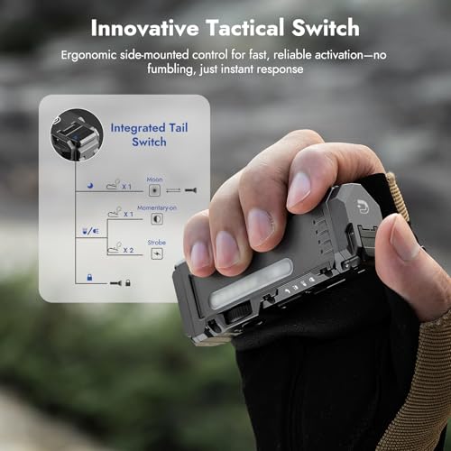 WUBEN X4 Flashlight Rechargeable,Compact EDC Light with RGB Lighting - color: Gray