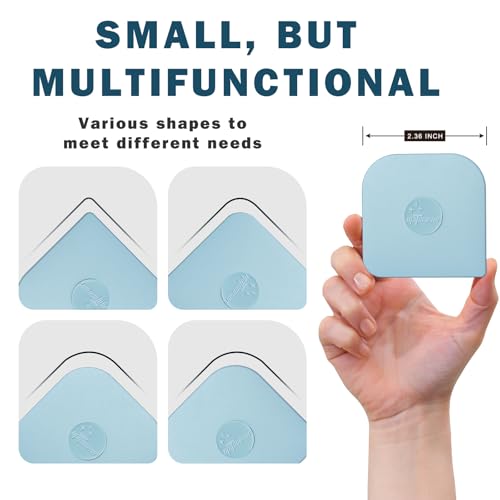 Pan Scraper, 10 Pcs Pot & Dish Scraper Plastic, Sturdy Scraper Kitchen Tool, Aqua - color: Aqua, size: 10 Pcs
