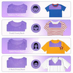 QUKLOGEN Sublimation Shirts Tool Kits - color: Purple