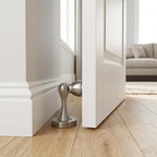 Solid Mental Magnetic Door Stop, Wall Mounted, Silver - color: 1 PCS silver