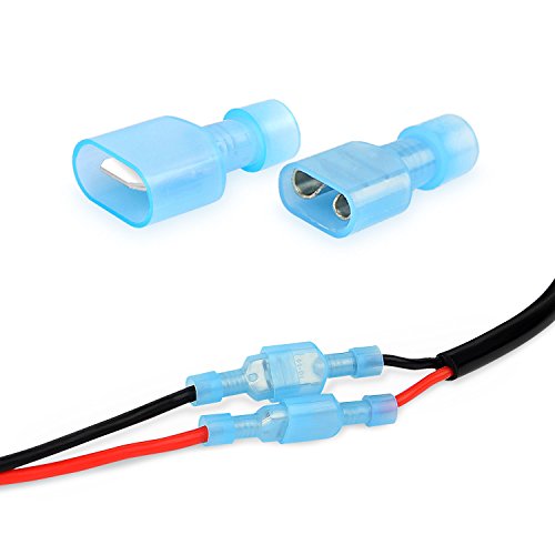 Nilight 160PCS Male Female Nylon Fully Insulated Crimp Electrical Terminals - color: 160PCS Crimp Terminals Connectors