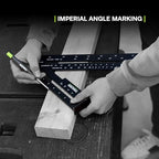 TRACER 12 in Aluminum Rafter Square - Carpenter Framing Triangle - size: 12 inch