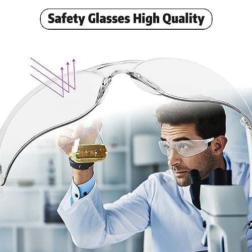 Salfboy Clear Safety Glasses for Men - color: 10 Clear