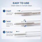 40-Inch 4-Pack Extra Long Pipe Cleaner Brushes for Straws & Kegerator Tubes