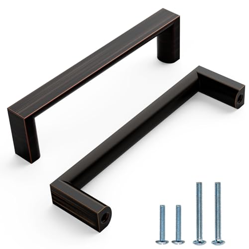 10 Pack 3 Inch Oil Rubbed Bronze Cabinet Pulls, Kitchen Hardware - color: Oil Rubbed Bronze, size: 3"/76MM Hole Center, style: 10 Pack