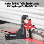 TOOLCOOL Table Saw Height Gauge Router Depth Gauge Tool Setting Gauge with Scriber Marking Tool Function (Imperial)