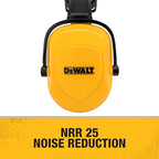 DEWALT DPG660 Yellow with Black Earcups Dielectric Expandable NRR 25 Cap Mount Earmuff